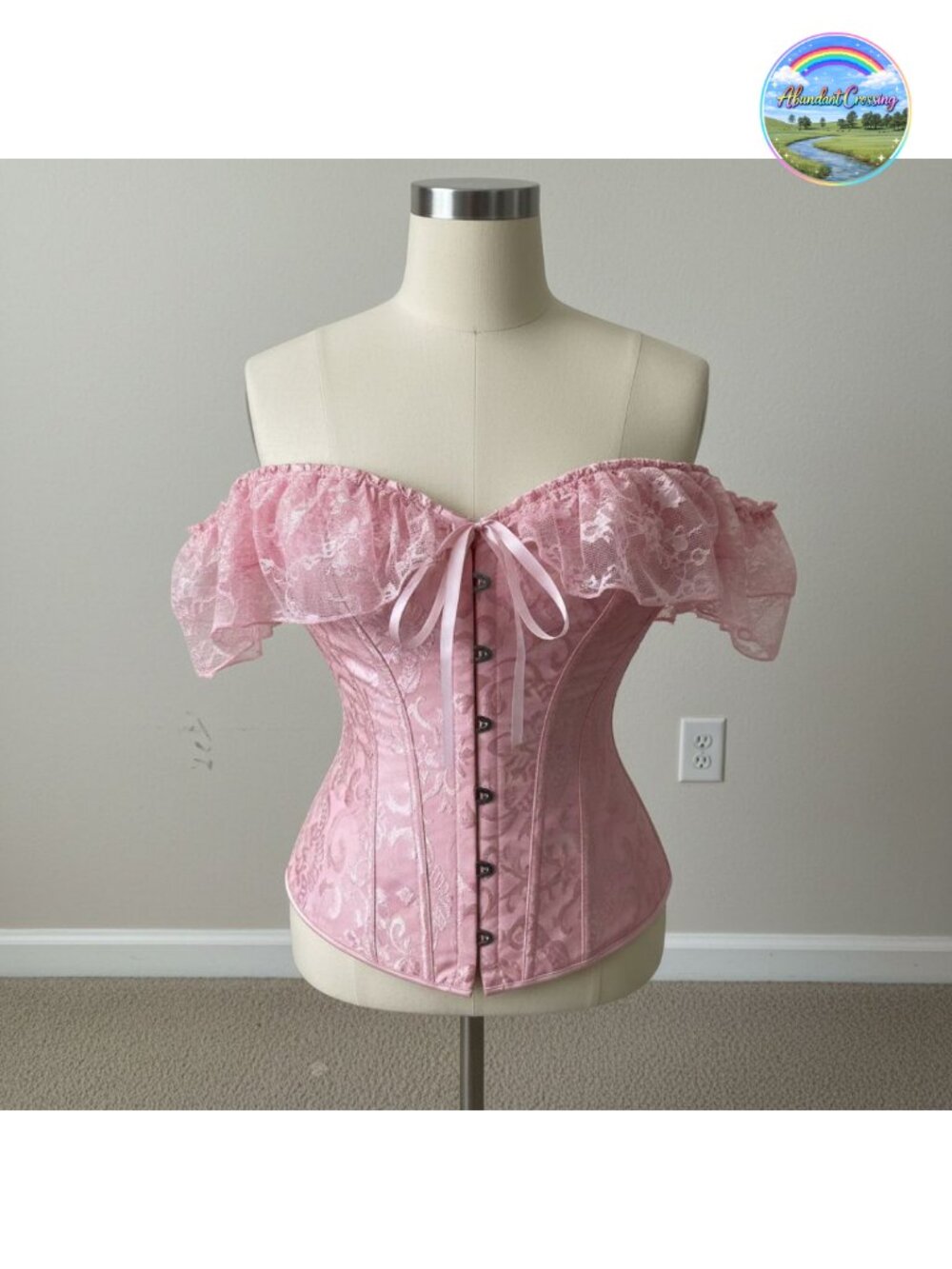 Renaissance Overbust Corset Top Lace Up Bustier